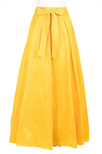 Step In Style - Women's Dupioni A-line Maxi Skirt