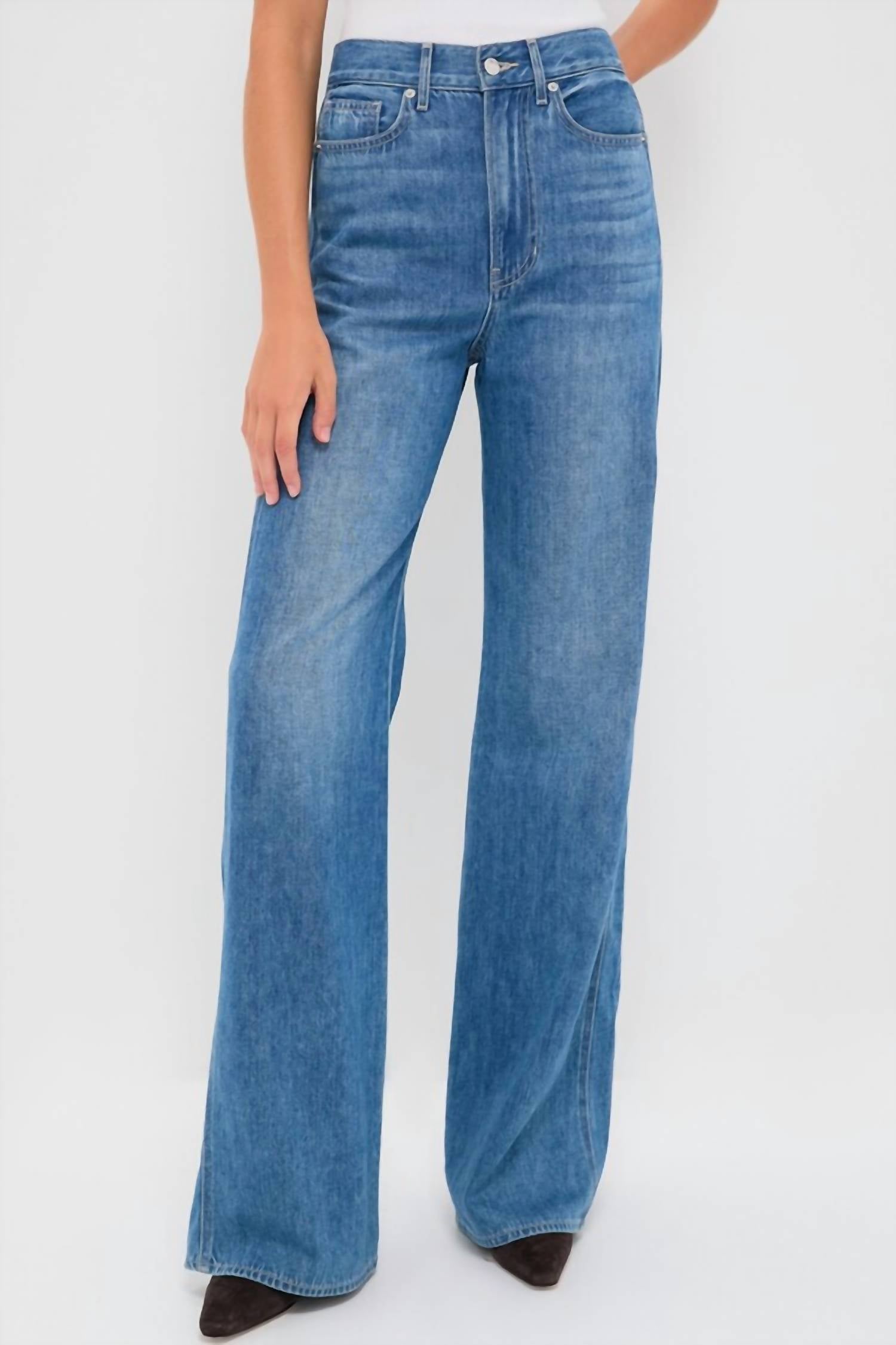 Veronica Beard - Taylor High Rise Wide Leg Jean