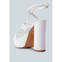 London Rag - Women's Beam Tips Strappy High Heel Sandals