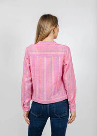 Pure Amici - Long Sleeves Linen Jacket