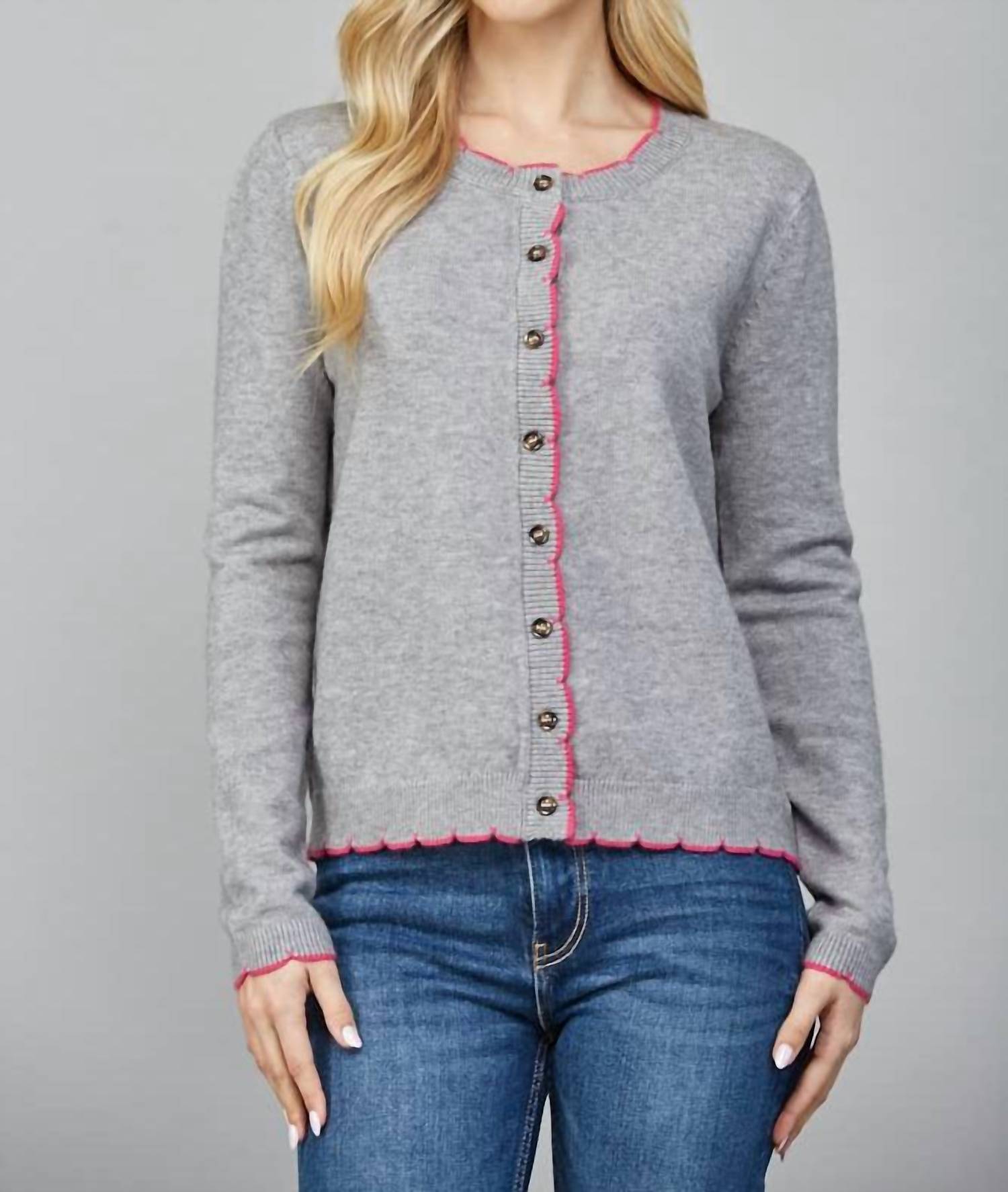 Fate - Swift Contrast Edge Cardigan