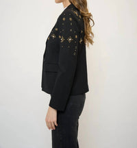Central Park West - Crystal Embellished Tuxedo Jacket
