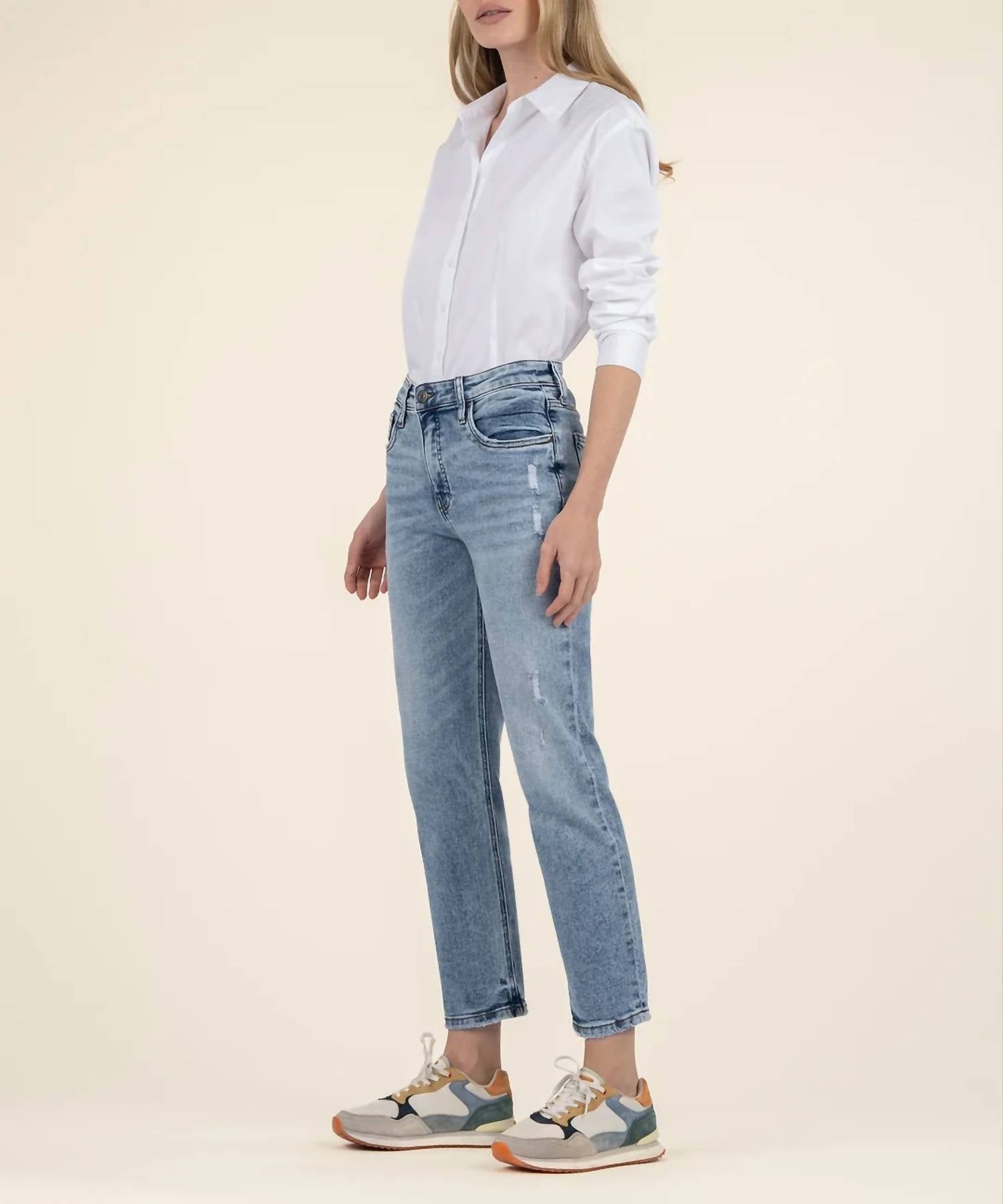 Kut From The Kloth - Rachael Fab Ab High Rise Mom Jeans