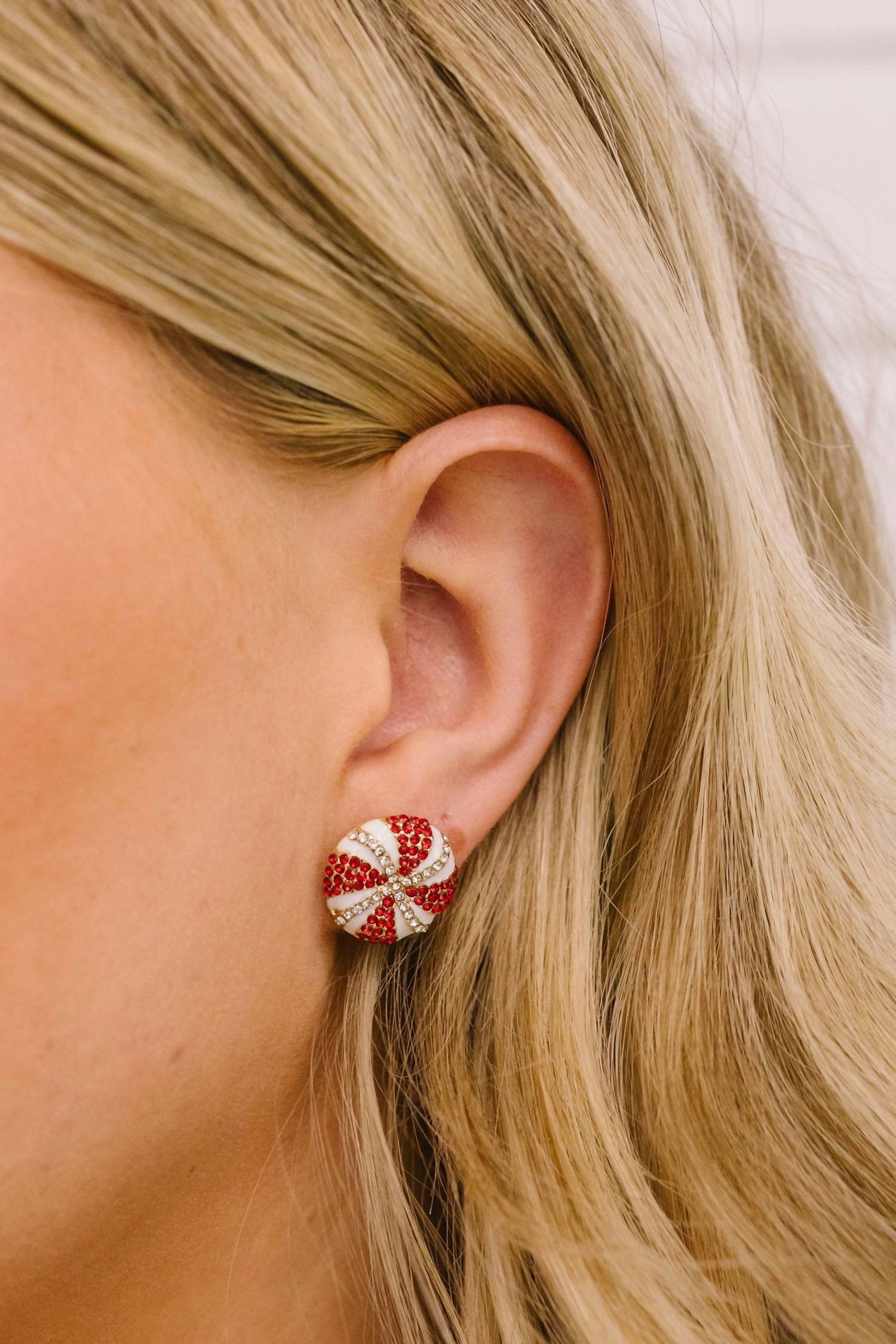 White Label - Women's Peppermint Stud Earrings