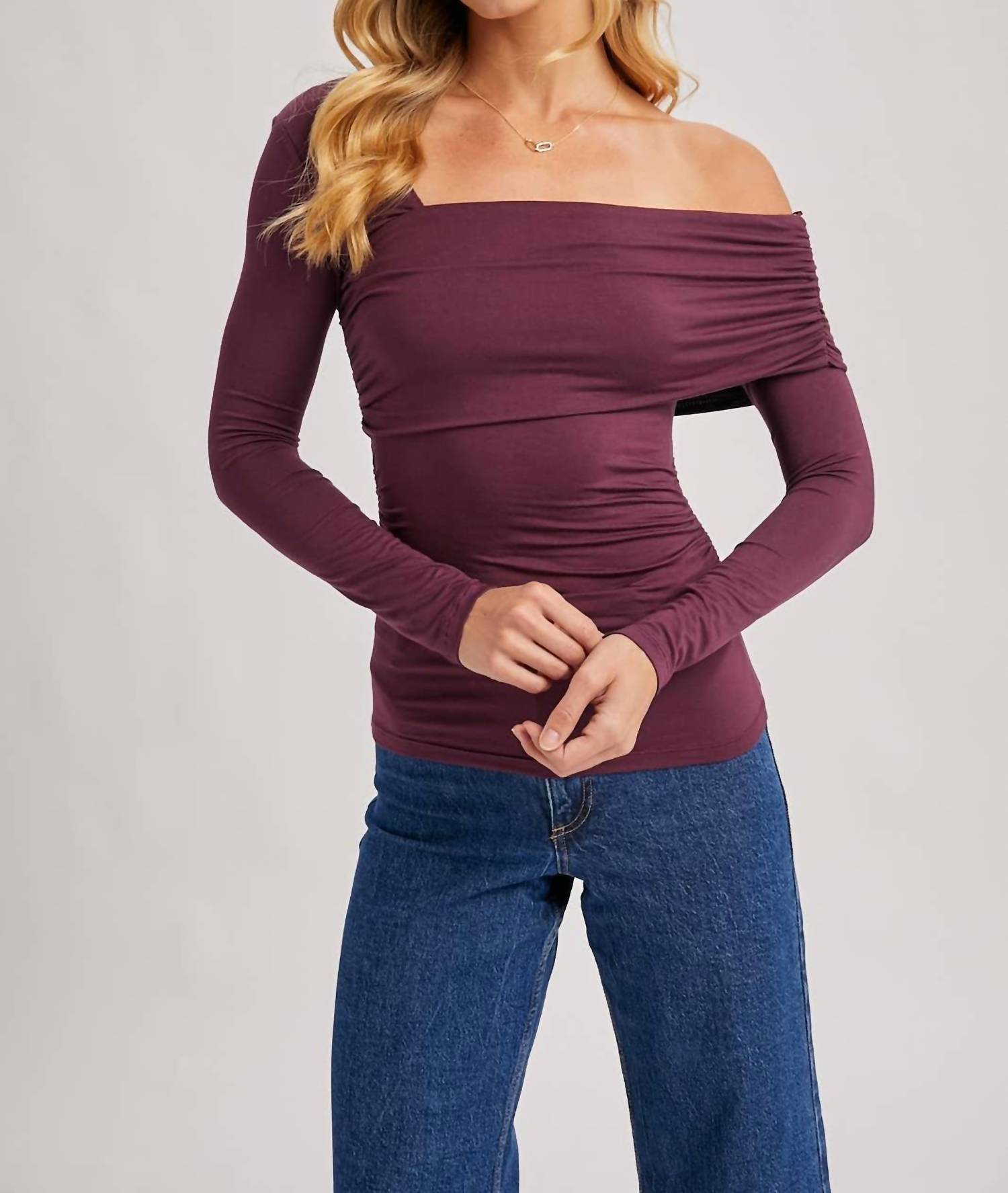Bluivy - Women's Asymmetric Knit Top