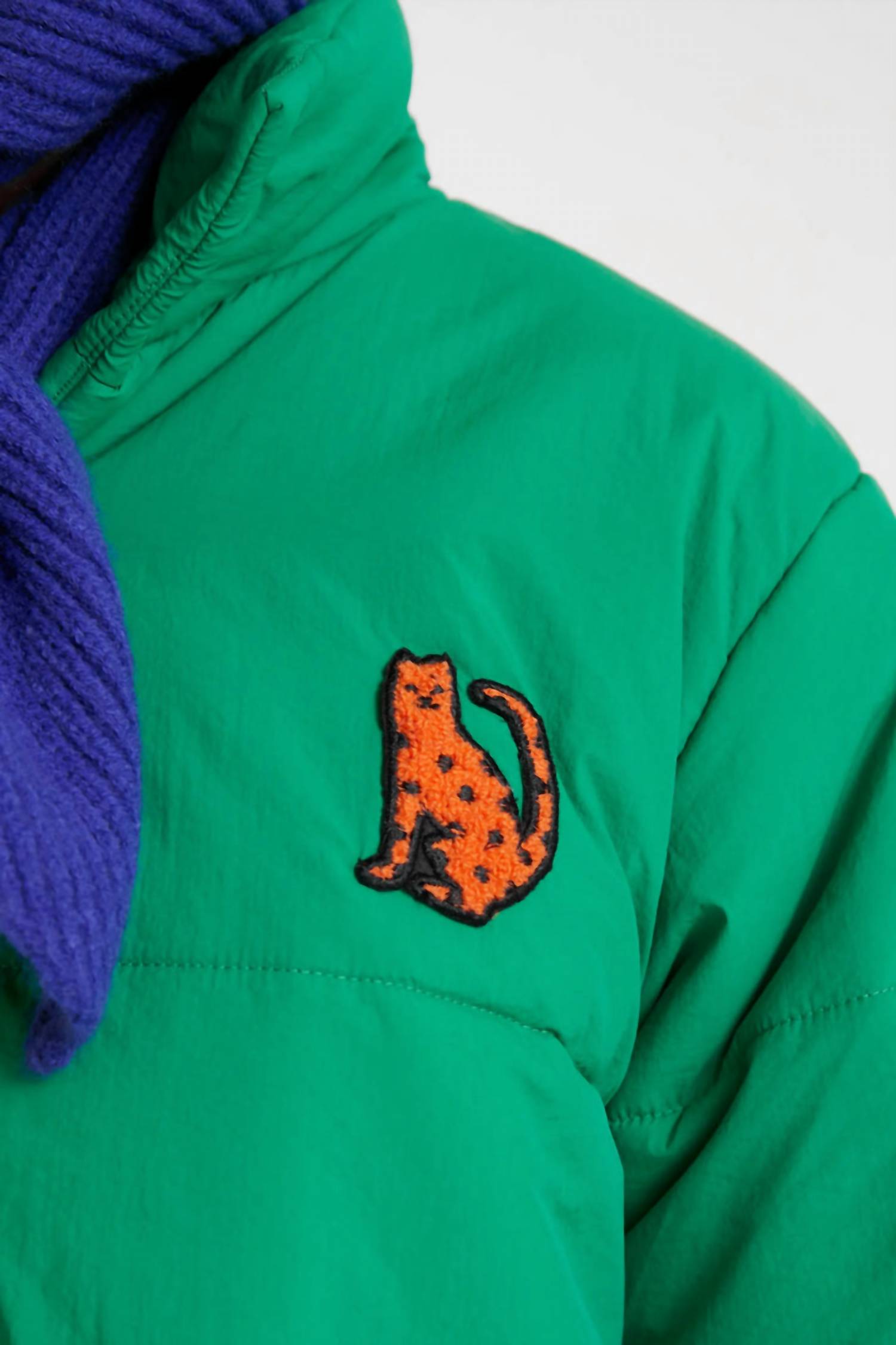 Compania Fantastica - Quilted Coat With Embroidered Jaguar