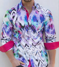 Eight X - Melting Button Down Print Shirt
