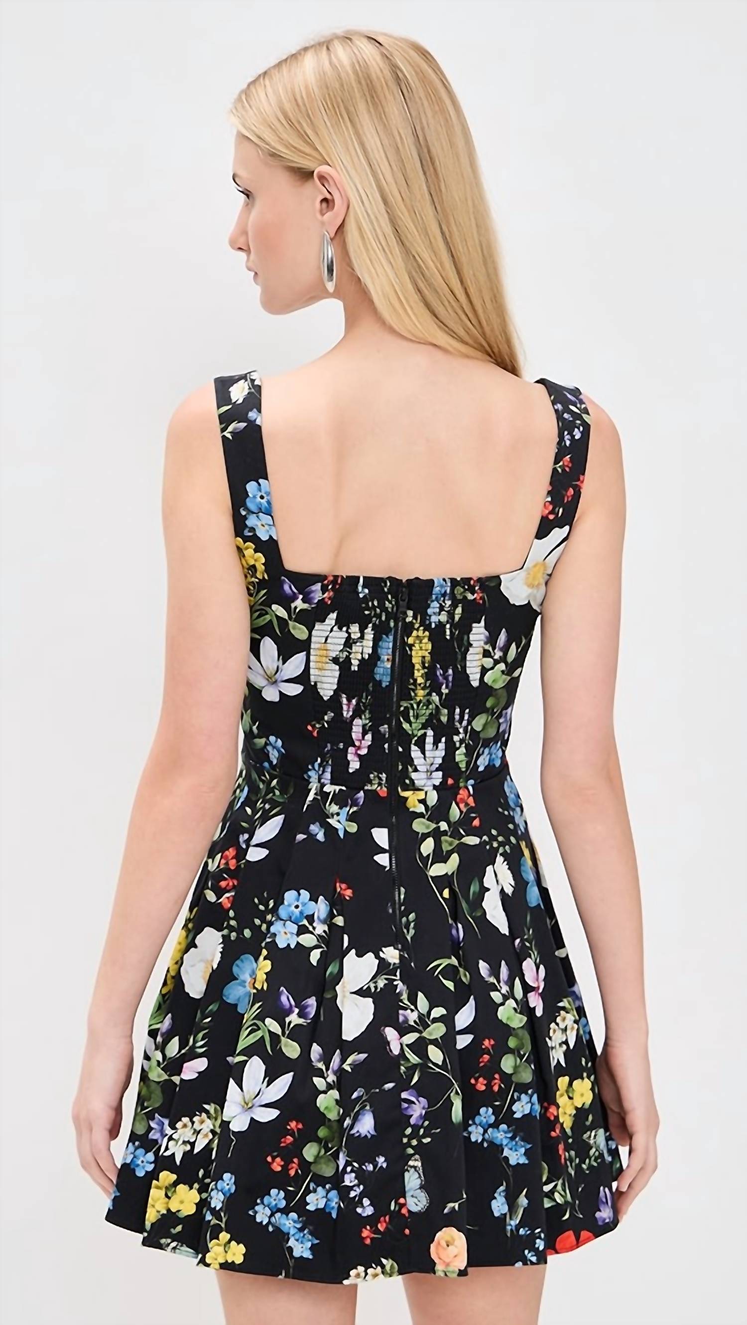 Alice + Olivia - Veda Pleated Mini Dress