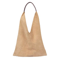 PENELOPE CHILVERS Women's Triangle Suede Bag in sand - women's bag
