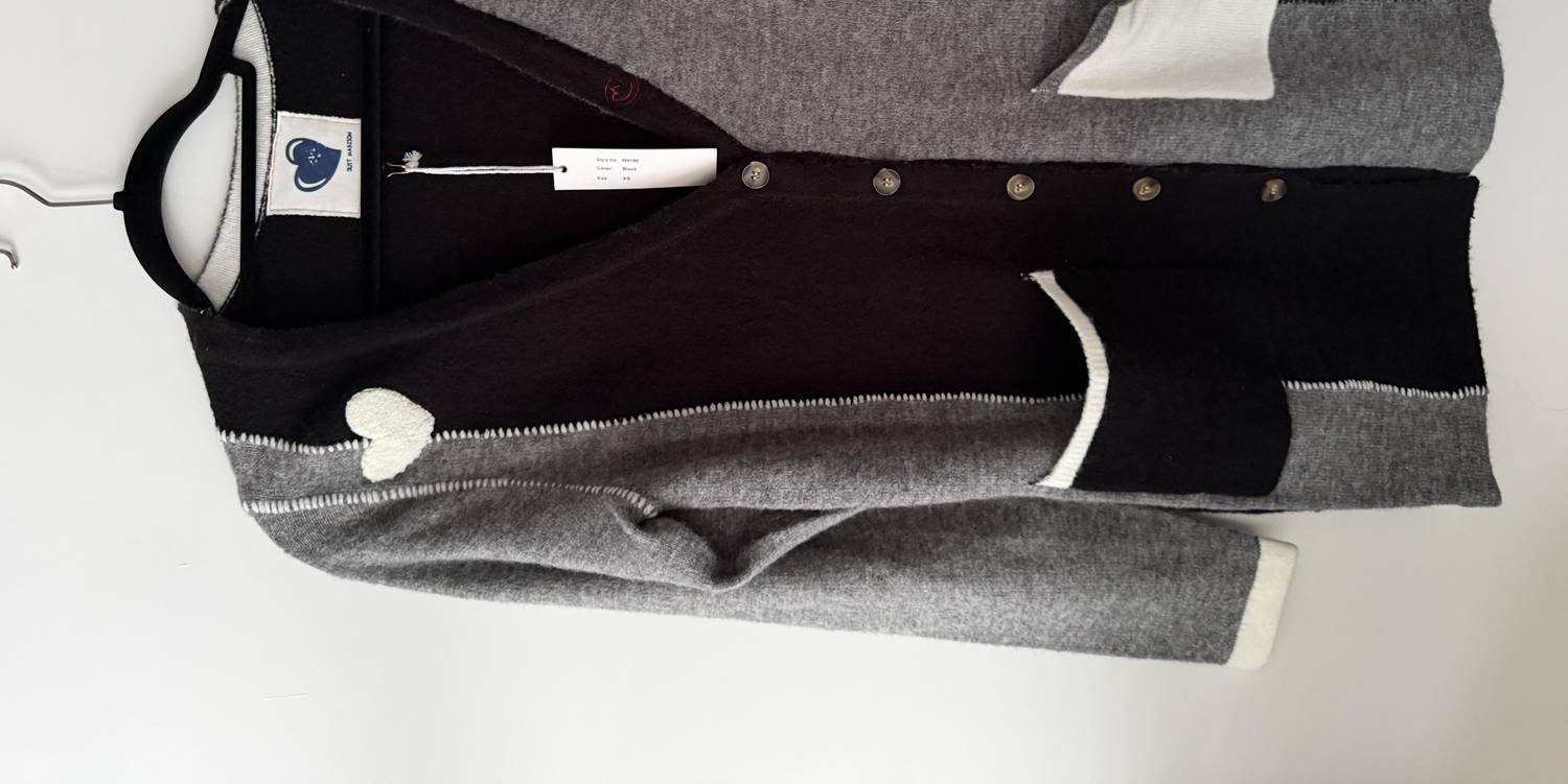 Just Madison - Women's Color block long cardigan