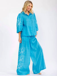 Little Secret Of Mine - Floral Wide Leg Pants Set