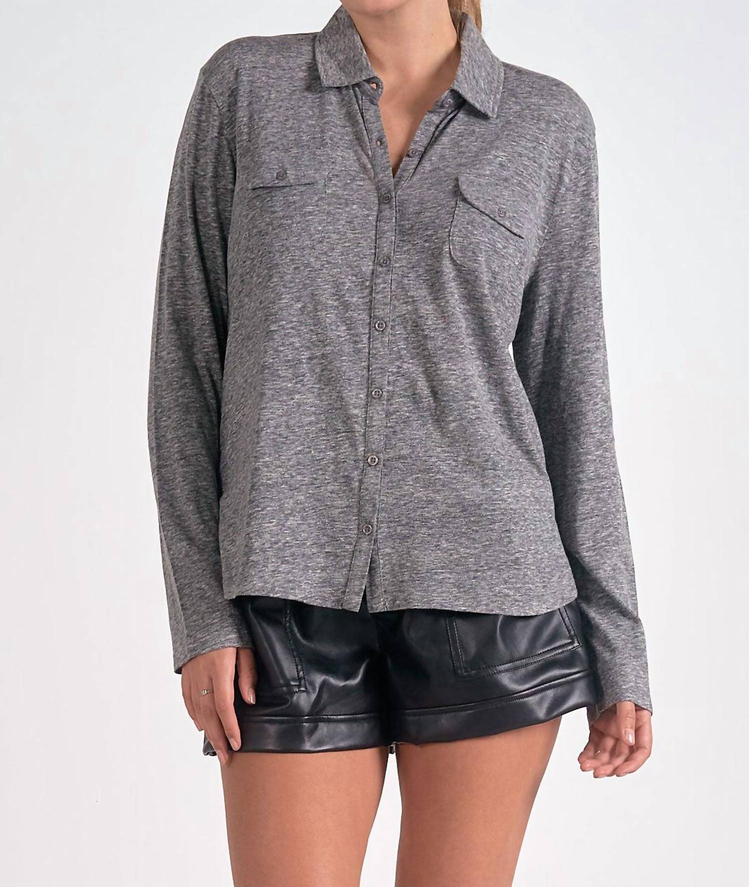 Elan - Silly For Soft Button Down Shirt