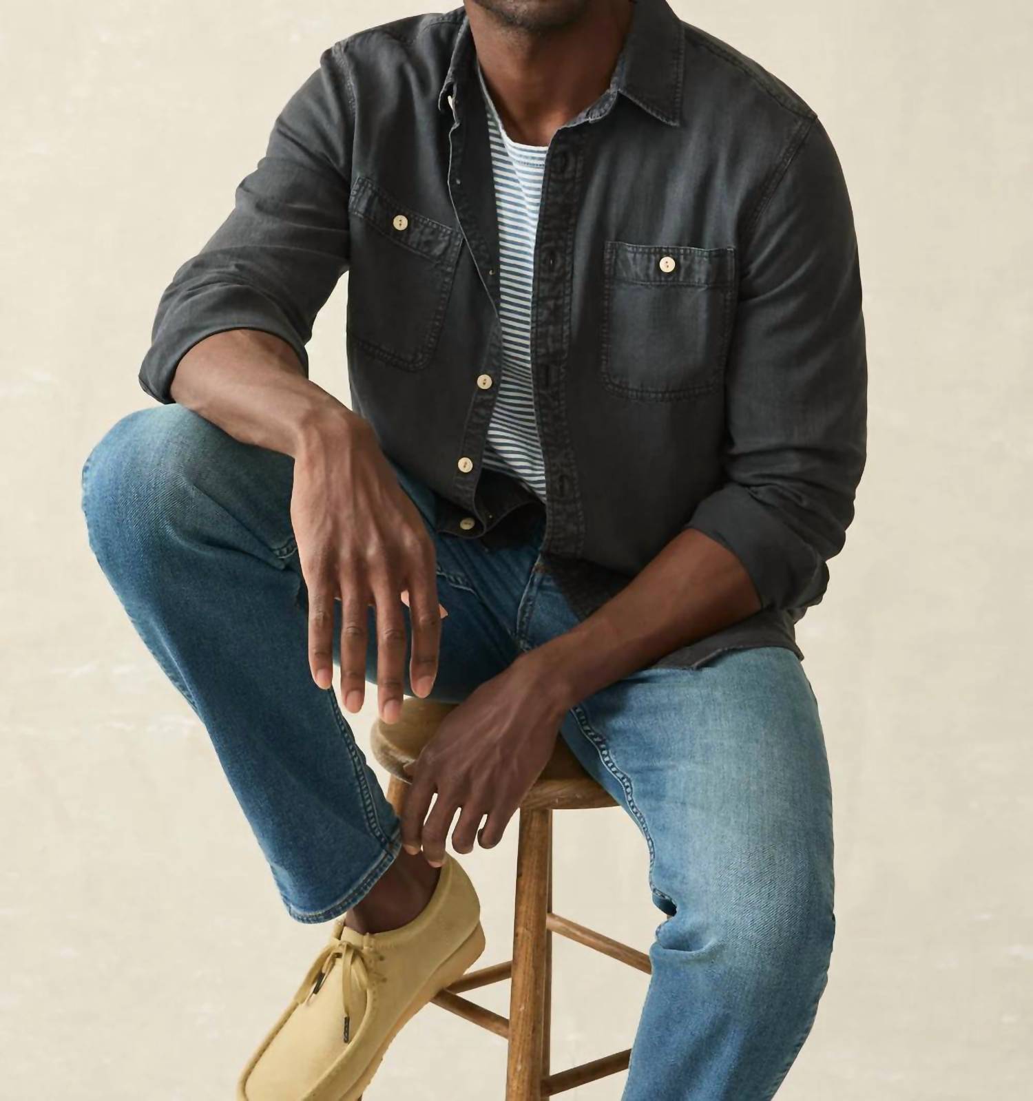 Faherty - Tried And True Chambray Workshirt
