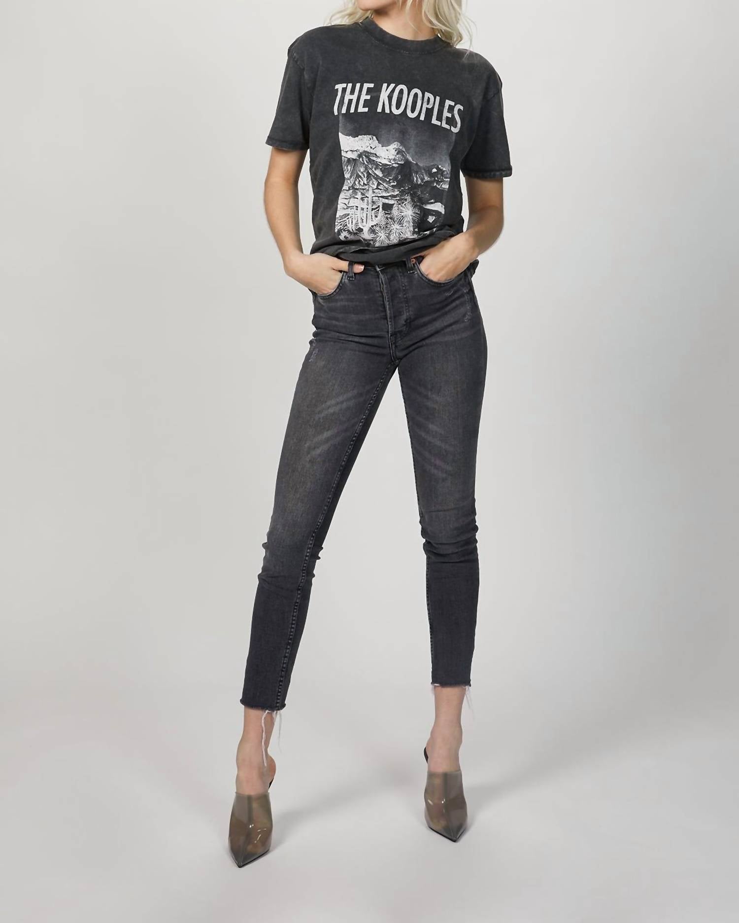 FADED BLACK T-SHIRT