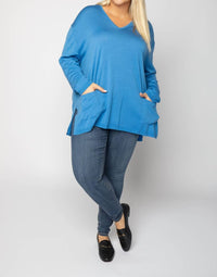 Maison Montagut - Merino V-neck Pullover Sweater - Plus