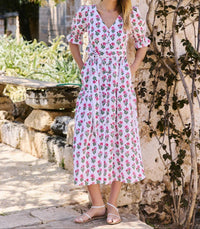Pink City Prints - Francis Midi Dress