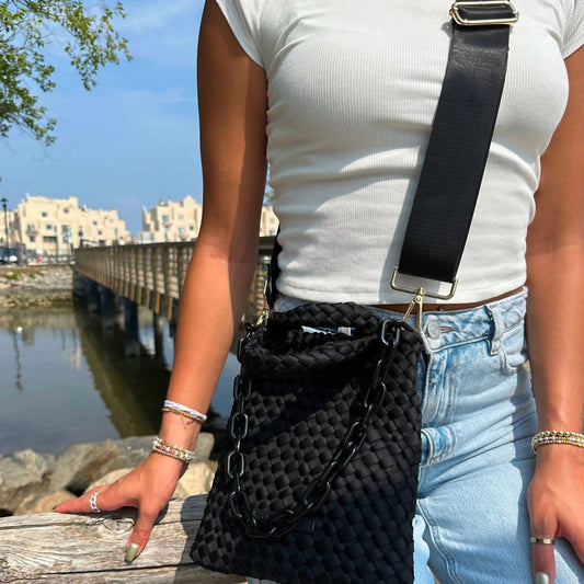 Ahdorned - Women's Lola Woven Neoprene Crossbody Bag