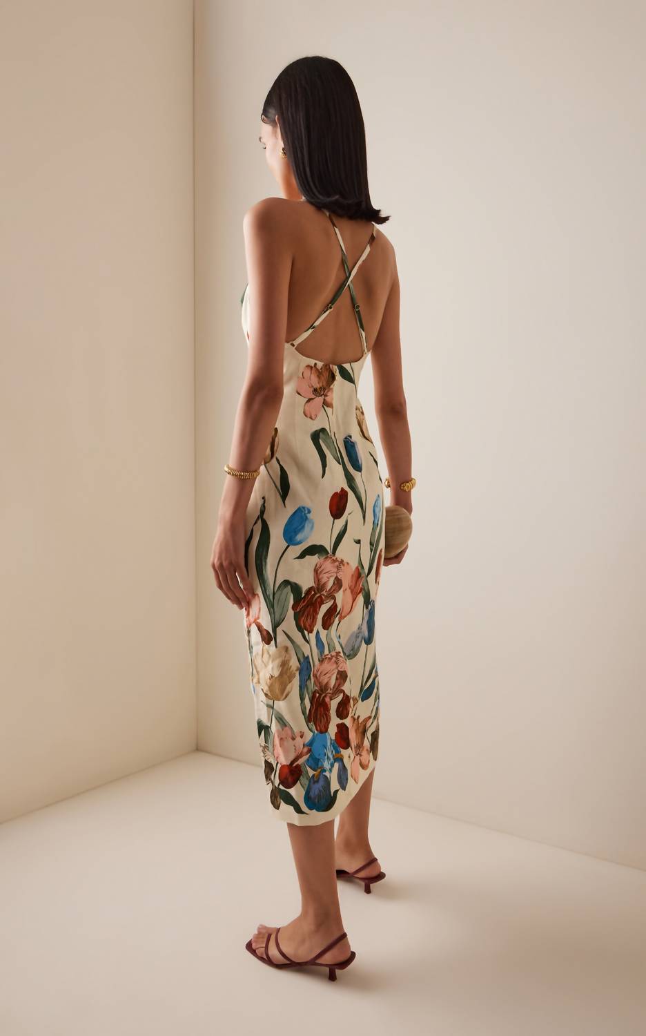 Cara Cara Dria Dress in dutch floral blush - women's dress - alternate view