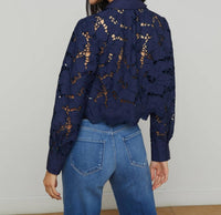 L'Agence - Women's Seychelle Cropped Button Down Top