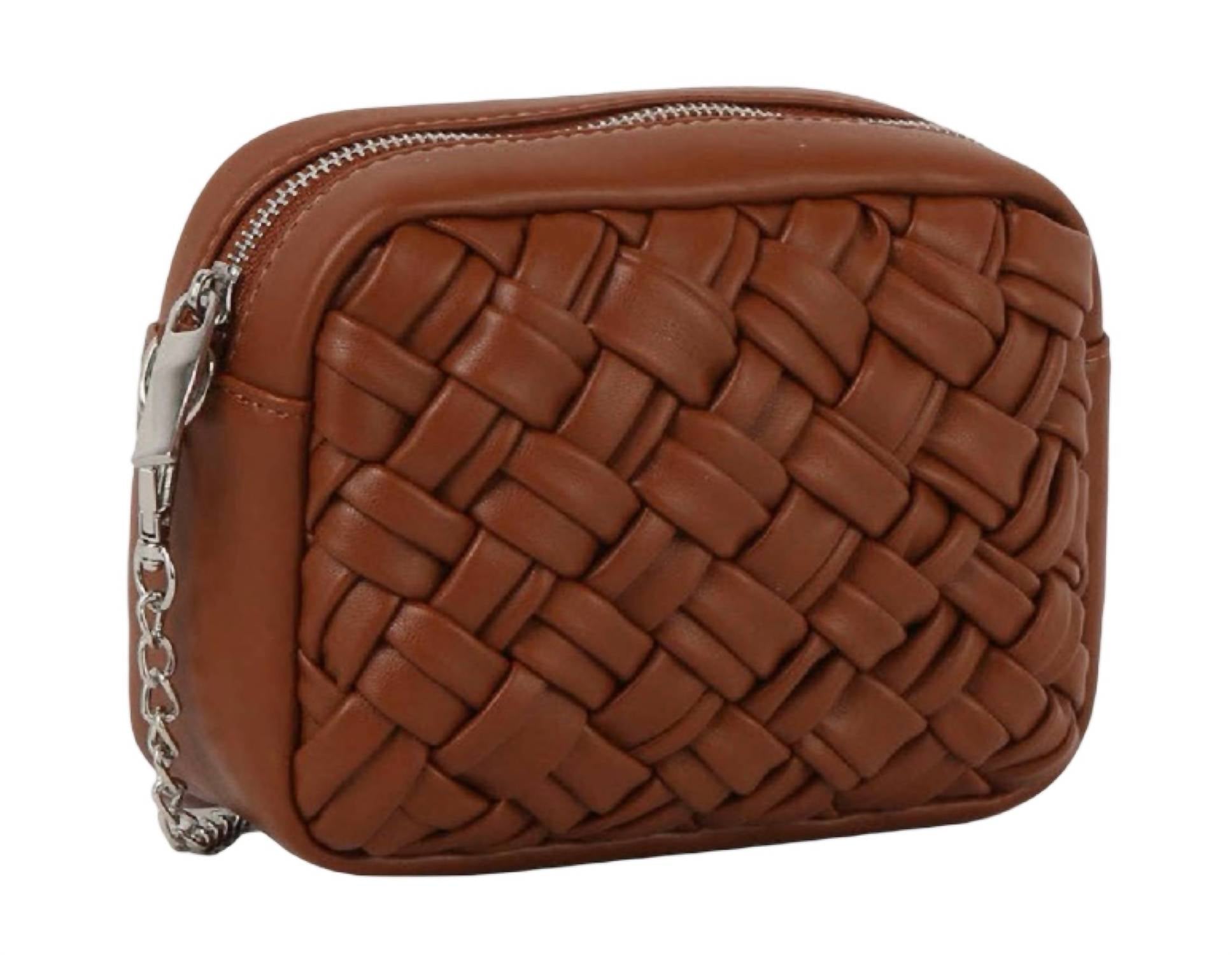 Handbag Factory Corp - Women's Woven Mini Crossbody Bag