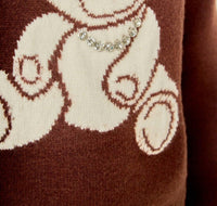 English Factory - Olivia Teddy Bear Knit Sweater