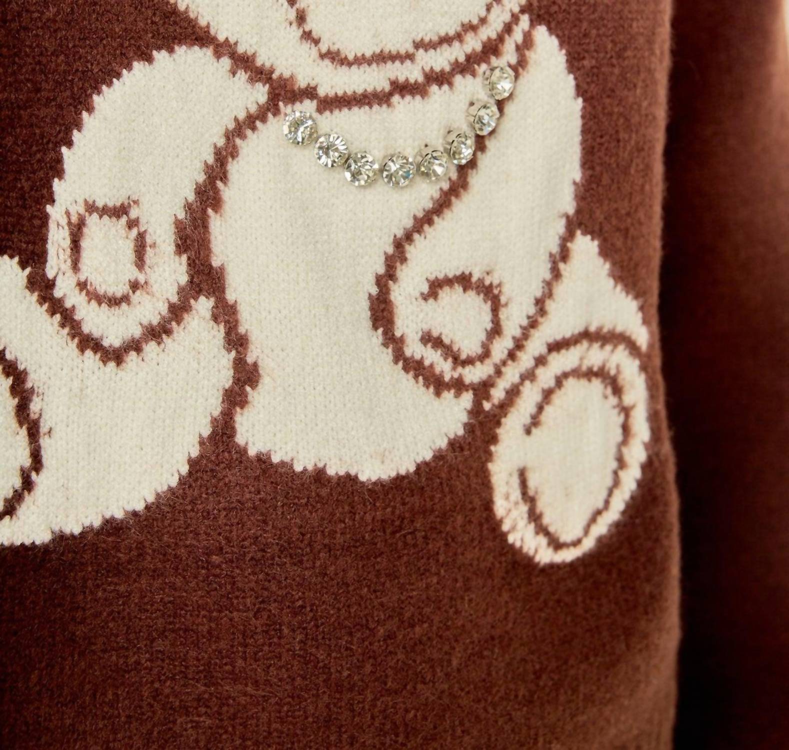 English Factory - Olivia Teddy Bear Knit Sweater