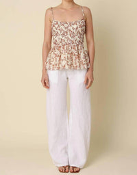Olivaceous - Carina Linen Pant