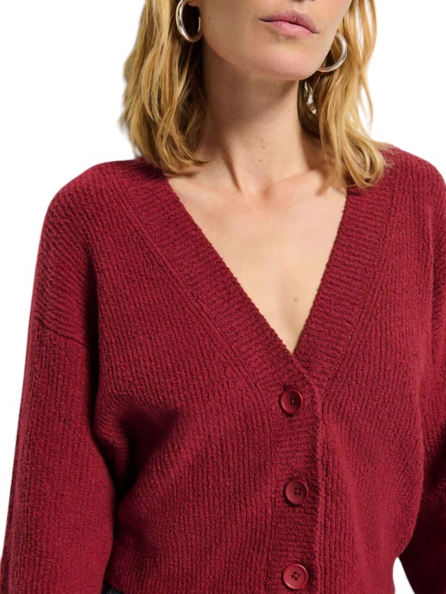 Nation Ltd - Bo Balloon Sleeve Cardigan