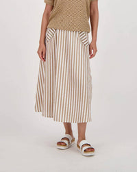 Spanner - Lurex Stripe Utility Skirt
