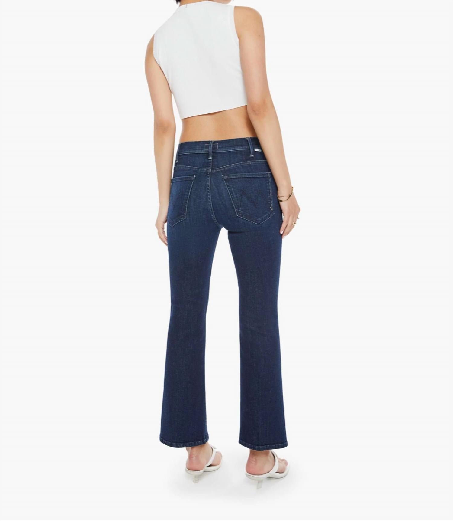 Mother - Lil' Hustler Ankle High-rise Flare Jean