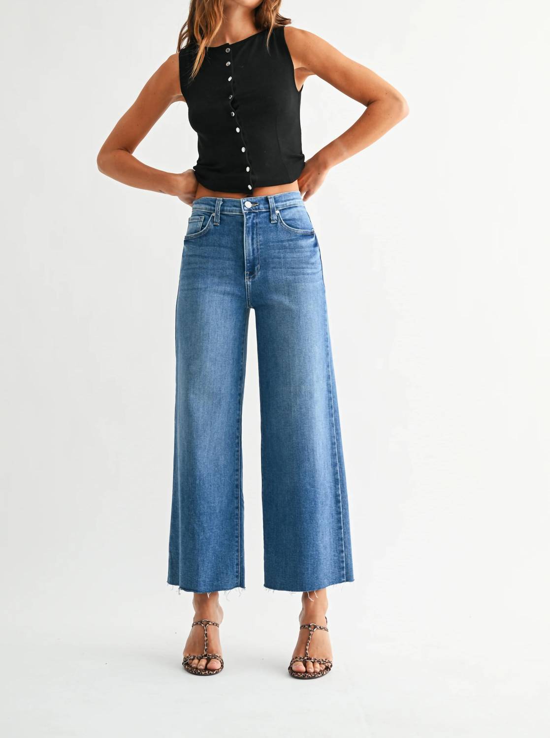 Just Black Denim - Scissor Cut Wide Leg Jeans