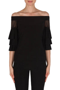 Joseph Ribkoff - Ruffle Sleeve Top
