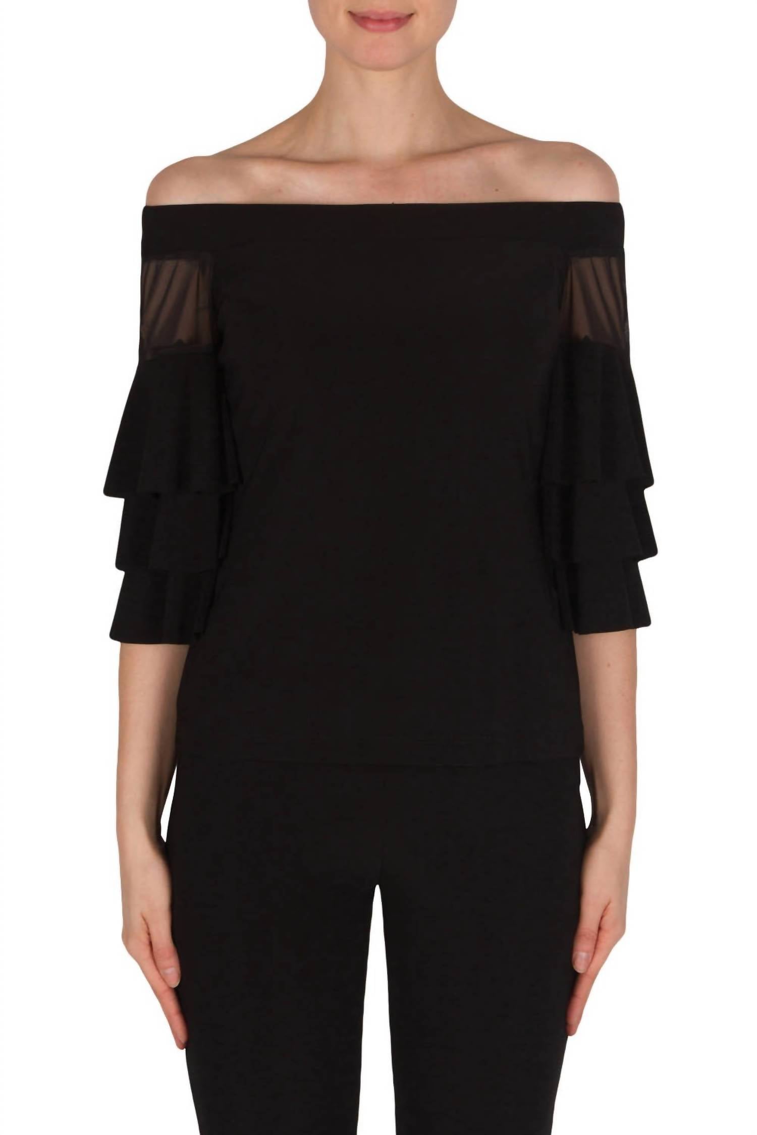 Joseph Ribkoff - Ruffle Sleeve Top