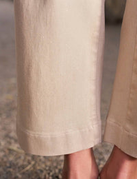 Frank & Eileen Westport Illusion Wide-Leg Pull-On Jean in champagne glitter - women's jeans - view 4