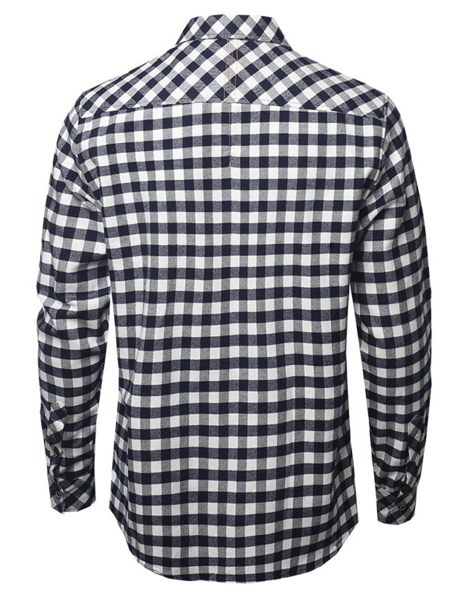 Zexi - Men's Printed Flannel Long Sleeve
