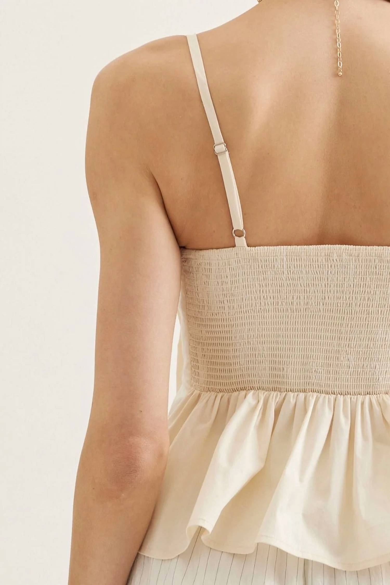 Entro - Dani Pleated Sleeveless Top
