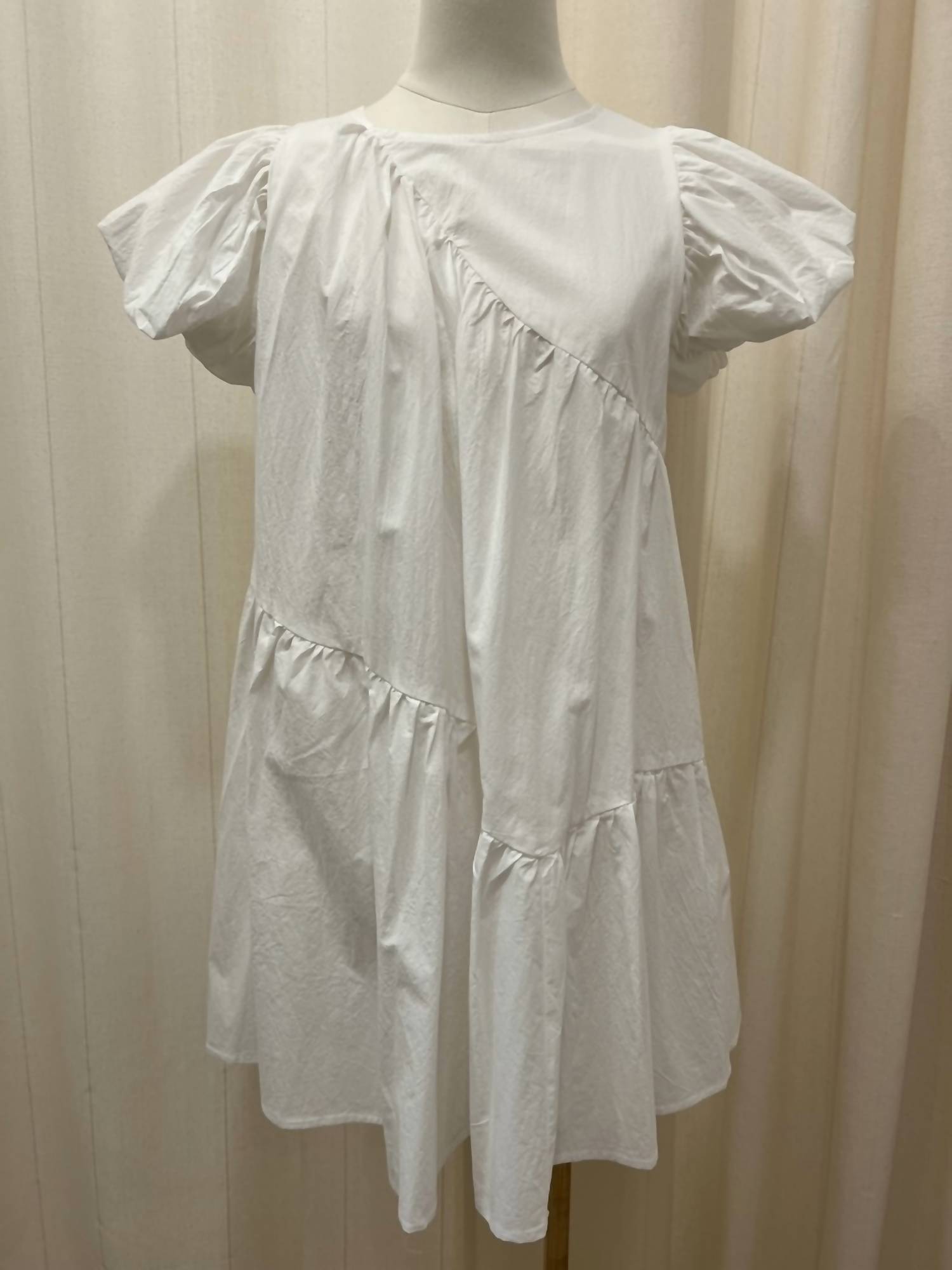 &Merci - Women's Diagonal Seam Bubble Dress