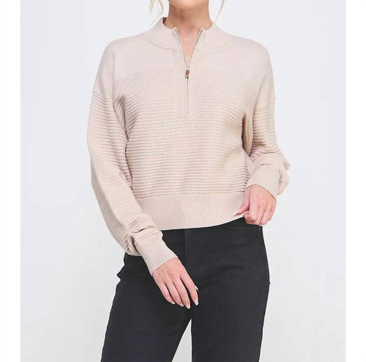Allie Rose - Dolman Half Zip Pullover