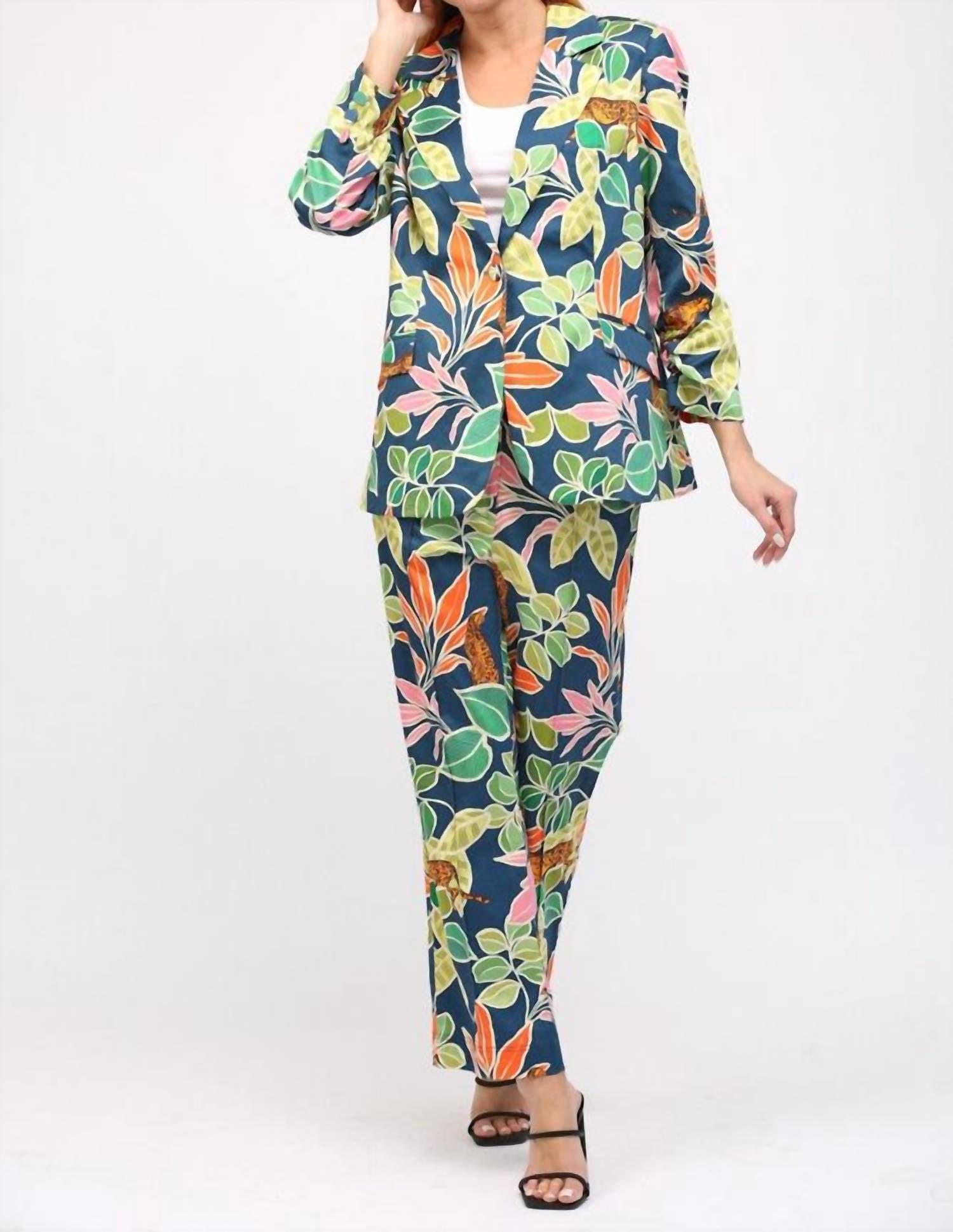 Fate By Lfd - Tropical Print Flare Pants