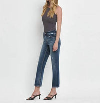 Flying Monkey - Benefactor High Rise Ankle Slim Straight Jeans