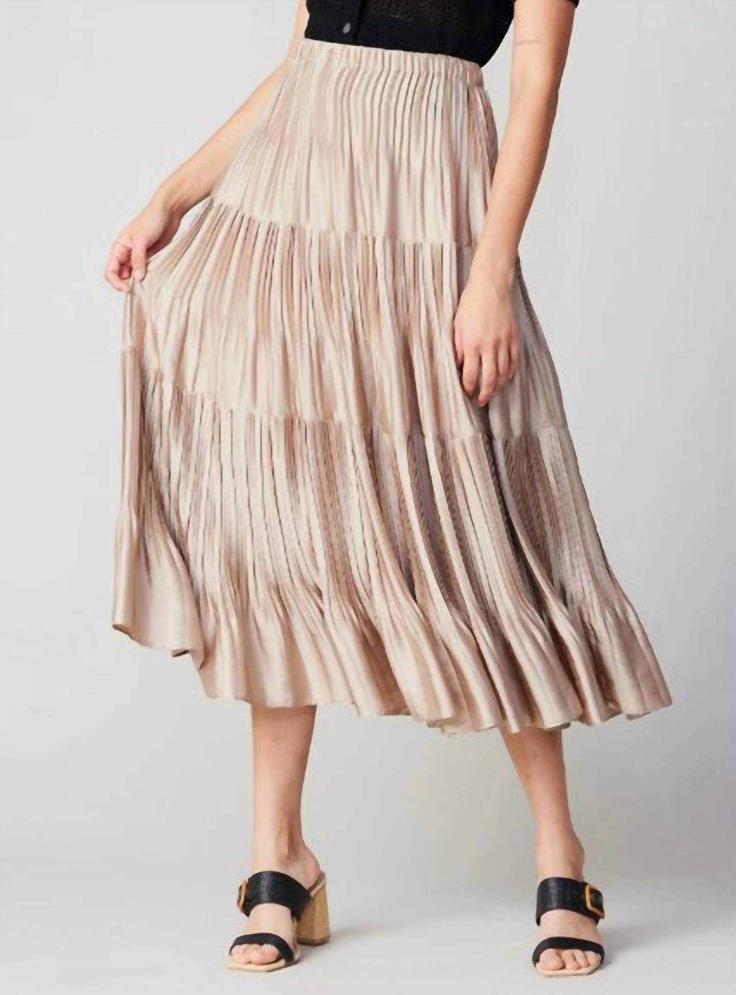 Current Air - Pleated Midi Skirt