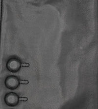 Hologramme Paris Women's Fleece Lined Leather Gloves in black - women's accessory - detail view