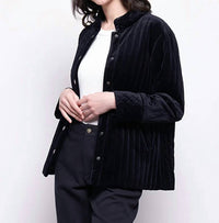 FOIL Valarie Jacket in midnight - women's jacket - detail view