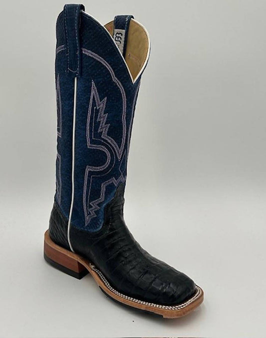 Anderson Bean Boots - Women's Custom Exotic Caiman Belly Chex Boot