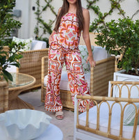 Current Air - Print Tank & Palazzo Pant Set