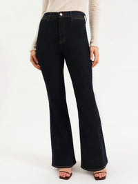 DAZE Sunset Flare High Rise Flare Jeans in dark wash - women's jeans