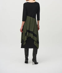 Joseph Ribkoff - Color Block Layered Midi Dress