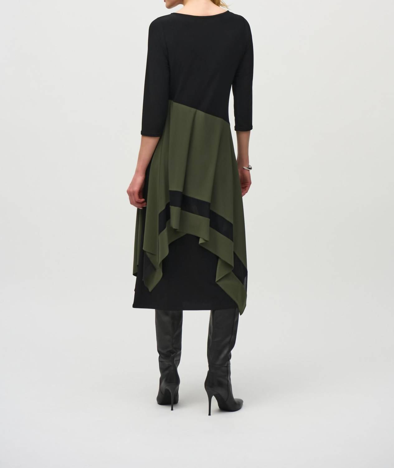 Joseph Ribkoff - Color Block Layered Midi Dress