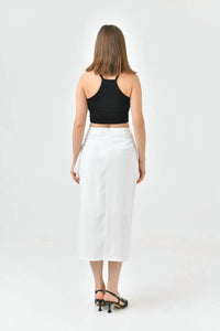 Tueba - Tie Front Slit Midi Skirt