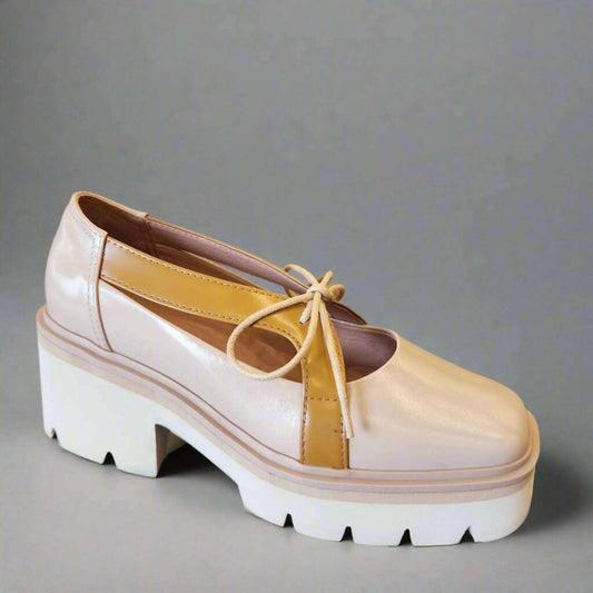 All Black - Women's Little Bow Lug Heeled Pump